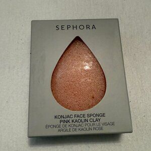 NWT Sephora Konjac face sponge pink kaolin clay